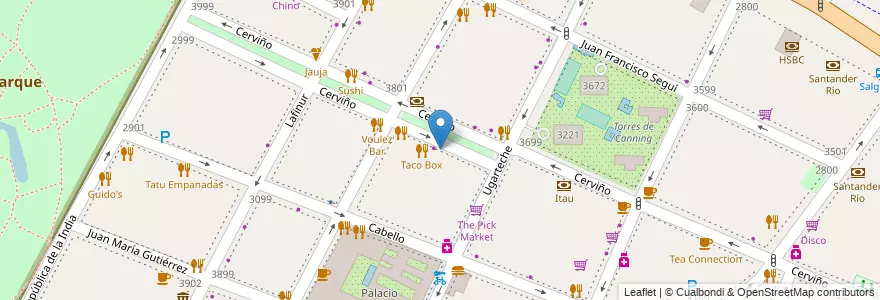 Mapa de ubicacion de Panadería Mondragon, Palermo en Argentine, Ciudad Autónoma De Buenos Aires, Buenos Aires, Comuna 14.