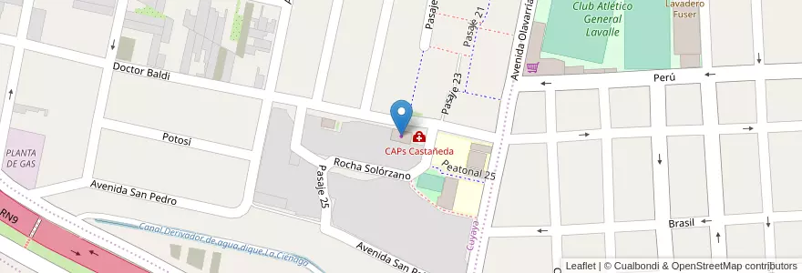 Mapa de ubicacion de Panaderia Reyes en Arjantin, Jujuy, Departamento Doctor Manuel Belgrano, Municipio De San Salvador De Jujuy.