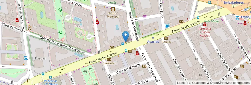 Mapa de ubicacion de Panaria en İspanya, Comunidad De Madrid, Comunidad De Madrid, Área Metropolitana De Madrid Y Corredor Del Henares, Madrid.