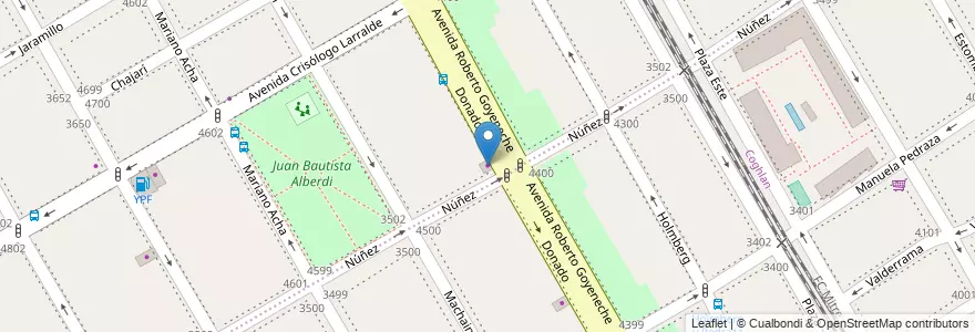 Mapa de ubicacion de Panca Cocinas & Placares, Villa Urquiza en アルゼンチン, Ciudad Autónoma De Buenos Aires, Comuna 12, ブエノスアイレス.
