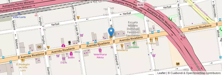 Mapa de ubicacion de Panch 8, Villa Luro en 아르헨티나, Ciudad Autónoma De Buenos Aires, 부에노스아이레스, Comuna 10.