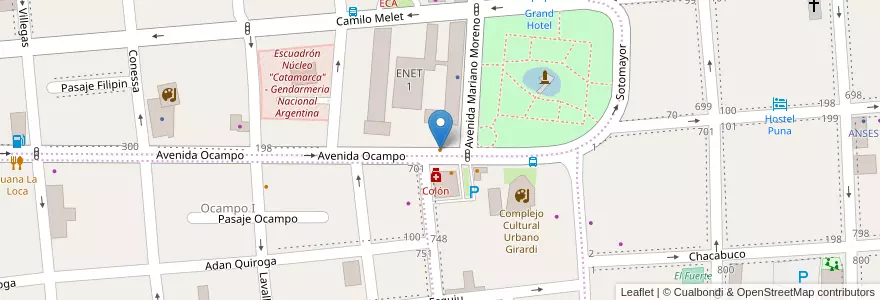 Mapa de ubicacion de Pancheria Willy en آرژانتین, Catamarca, Departamento Capital, Municipio De San Fernando Del Valle De Catamarca, San Fernando Del Valle De Catamarca.
