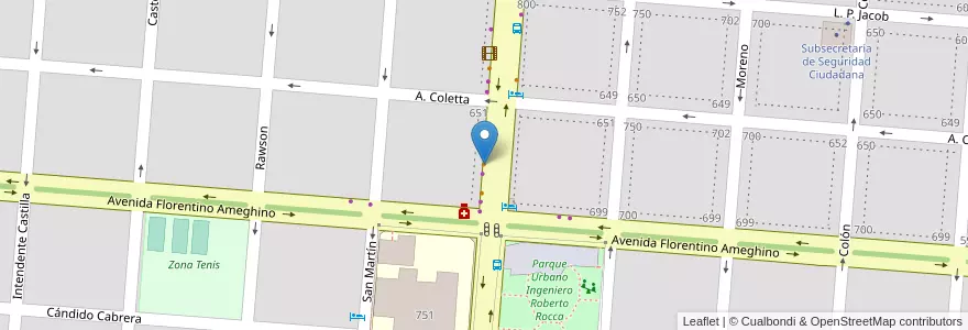 Mapa de ubicacion de Pancheriles en Arjantin, Buenos Aires, Partido De Campana.