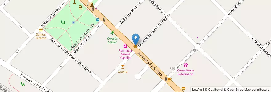 Mapa de ubicacion de Panchito El Uno en アルゼンチン, ブエノスアイレス州, Partido De Hurlingham, Hurlingham.