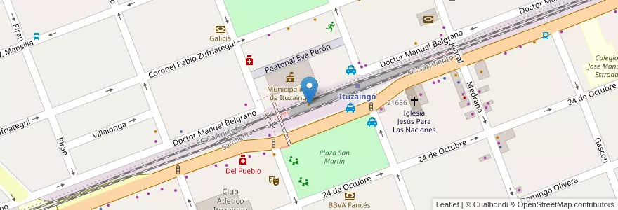 Mapa de ubicacion de Pancho Monster en الأرجنتين, بوينس آيرس, Partido De Ituzaingó, Ituzaingó.