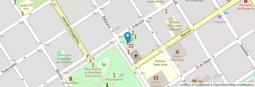 Mapa de ubicacion de Panchos en آرژانتین, سانتافه, Departamento General López, Municipio De Venado Tuerto.
