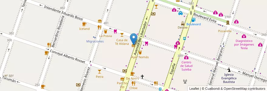 Mapa de ubicacion de Panchos D&D en Argentina, Buenos Aires, Partido De Moreno, Moreno.