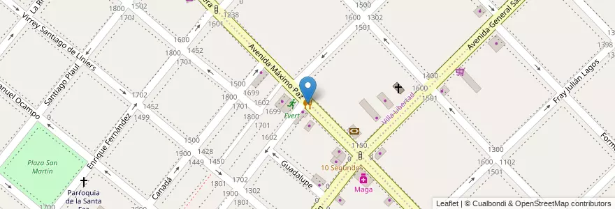 Mapa de ubicacion de Panchos Moe's en Argentina, Buenos Aires, Partido De Lanús, Lanús Oeste.