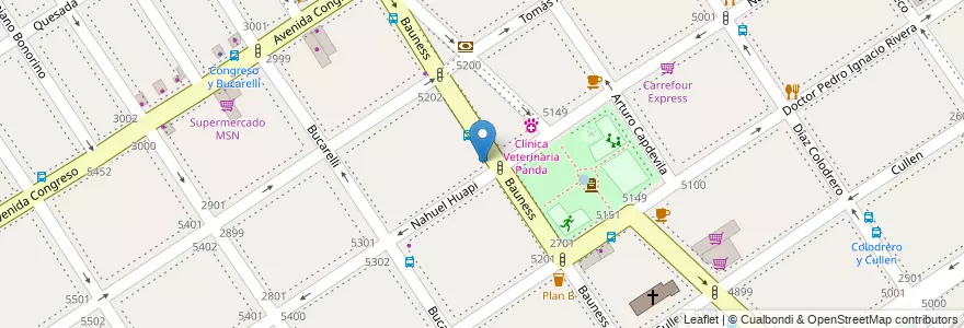 Mapa de ubicacion de Panda, Villa Urquiza en Argentine, Ciudad Autónoma De Buenos Aires, Comuna 12, Buenos Aires.