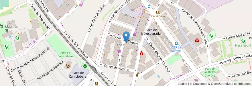 Mapa de ubicacion de Panet en スペイン, カタルーニャ州, Barcelona, Baix Llobregat, Sant Feliu De Llobregat.