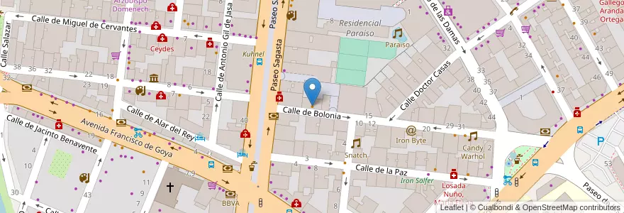Mapa de ubicacion de Panettone en Espanha, Aragão, Saragoça, Zaragoza, Saragoça.