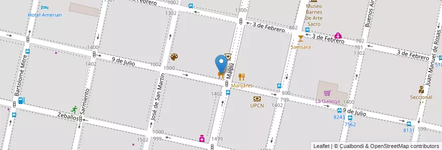Mapa de ubicacion de Panificacion Nieves en アルゼンチン, サンタフェ州, Departamento Rosario, Municipio De Rosario, ロサリオ.