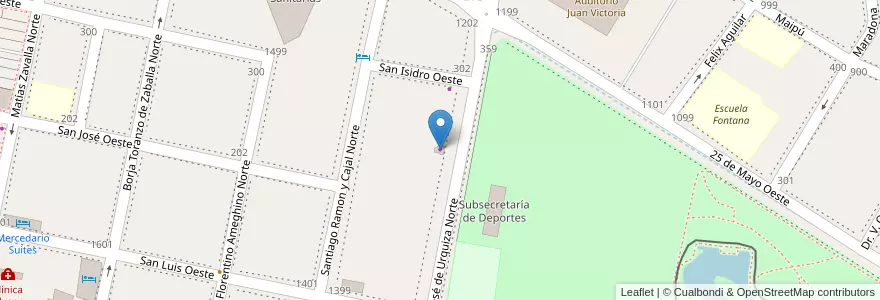 Mapa de ubicacion de Panísimo en 阿根廷, San Juan, 智利, Capital.