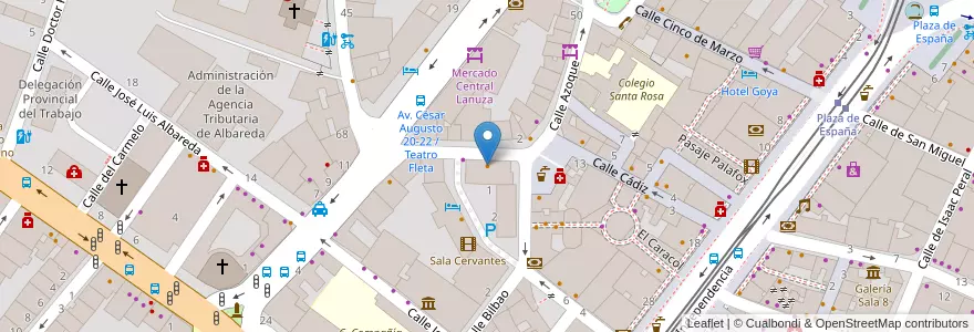 Mapa de ubicacion de Pans & company en إسبانيا, أرغون, سرقسطة, Zaragoza, سرقسطة.