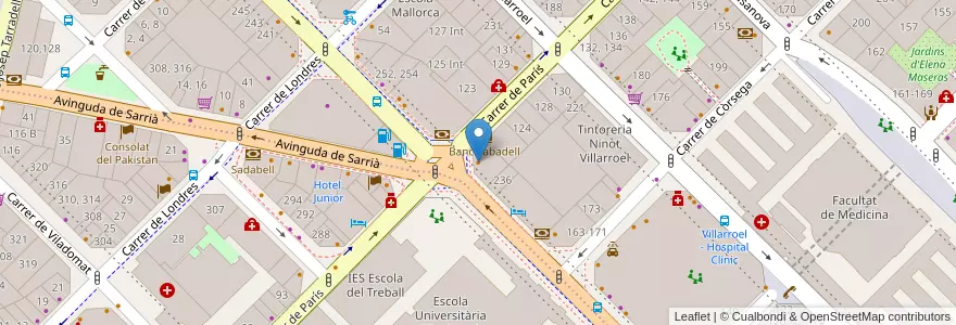 Mapa de ubicacion de Pans & Company en Espagne, Catalogne, Barcelone, Barcelonais, Barcelone.