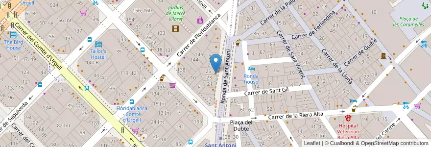 Mapa de ubicacion de Pans House en Espanha, Catalunha, Barcelona, Barcelonès, Barcelona.