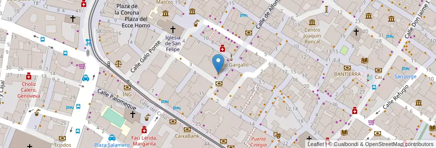 Mapa de ubicacion de Pans&Company en Испания, Арагон, Сарагоса, Zaragoza, Сарагоса.