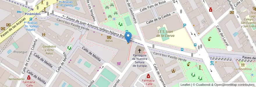 Mapa de ubicacion de Papa John's en Espanha, Comunidade De Madrid, Comunidade De Madrid, Área Metropolitana De Madrid Y Corredor Del Henares, Madrid.