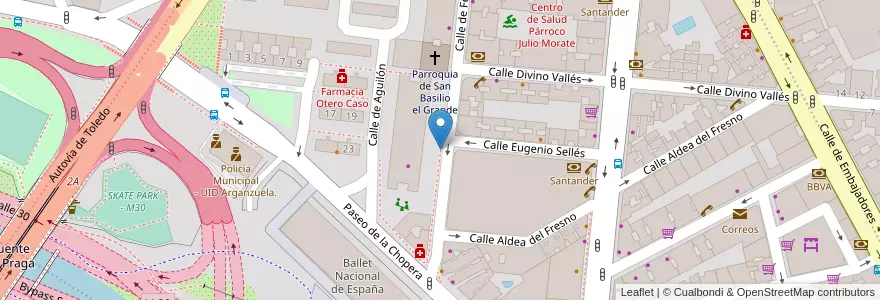 Mapa de ubicacion de Papel y Cartón en スペイン, マドリード州, Comunidad De Madrid, Área Metropolitana De Madrid Y Corredor Del Henares, Madrid.