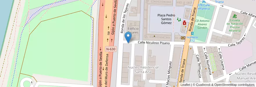 Mapa de ubicacion de Papel en Spanien, Andalusien, Sevilla, Sevilla.