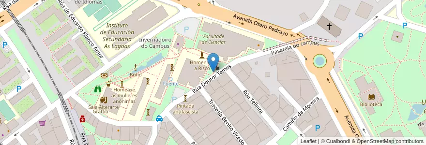 Mapa de ubicacion de Papelera en Spanien, Galicien, Ourense, Ourense, Ourense.