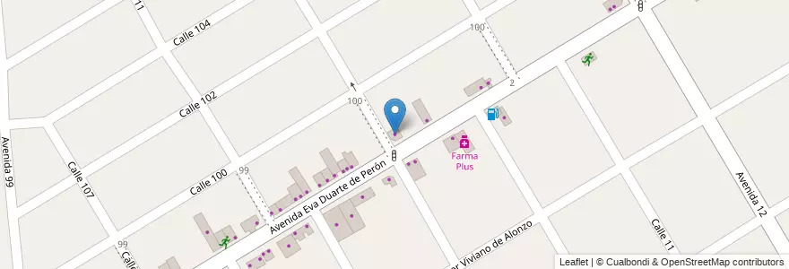 Mapa de ubicacion de Papelera en Arjantin, Buenos Aires, Partido De Presidente Perón.