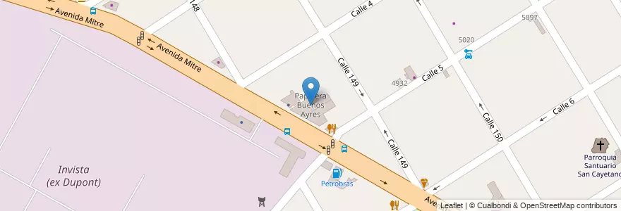 Mapa de ubicacion de Papelera Buenos Ayres en Arjantin, Buenos Aires, Partido De Berazategui, Berazategui.