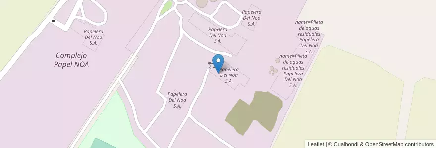 Mapa de ubicacion de Papelera del NOA Fabrica de Carton Corrugado en Argentinië, Jujuy, Departamento Palpalá, Municipio De Palpalá.