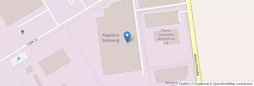 Mapa de ubicacion de Papelera Samseng en الأرجنتين, بوينس آيرس, Partido Del Pilar, Fátima.