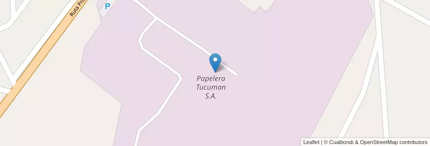 Mapa de ubicacion de Papelera Tucuman S.A. en Argentinien, Tucumán, Departamento Lules, Municipio De Lules.