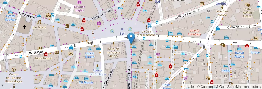 Mapa de ubicacion de PaPizza en スペイン, マドリード州, Comunidad De Madrid, Área Metropolitana De Madrid Y Corredor Del Henares, Madrid.