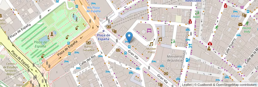 Mapa de ubicacion de Papizza en إسبانيا, منطقة مدريد, منطقة مدريد, Área Metropolitana De Madrid Y Corredor Del Henares, مدريد.