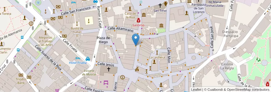 Mapa de ubicacion de Paprika Dell Este en Spanien, Asturien, Asturien, Oviedo.