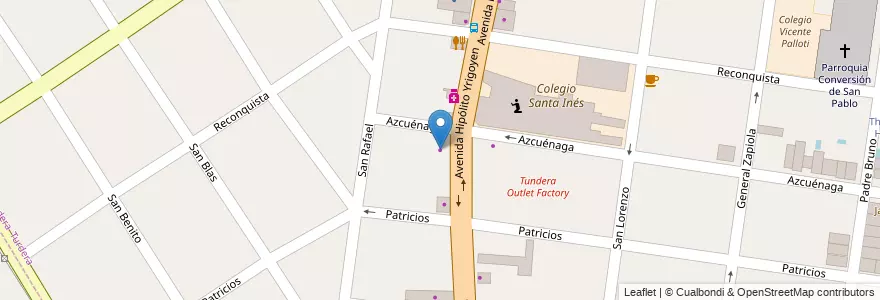 Mapa de ubicacion de Parabrisas Brown en 阿根廷, 布宜诺斯艾利斯省, Partido De Lomas De Zamora, Turdera.