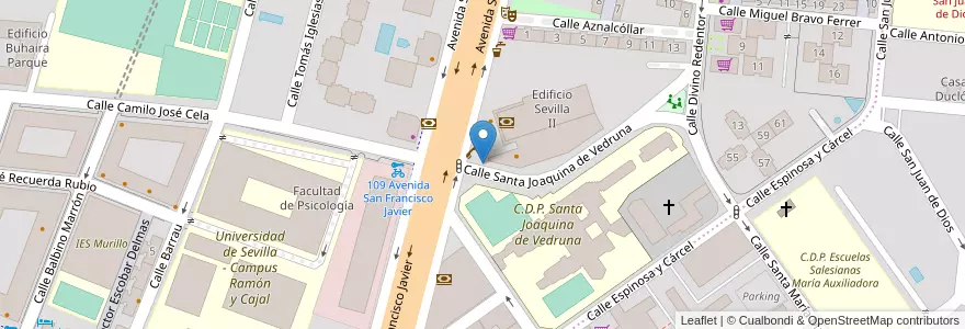 Mapa de ubicacion de Parada de Taxi en Spagna, Andalucía, Sevilla, Siviglia.