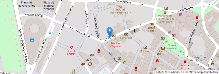 Mapa de ubicacion de Parada de taxis en اسپانیا, Andalucía, Huelva, Comarca Metropolitana De Huelva, Huelva.