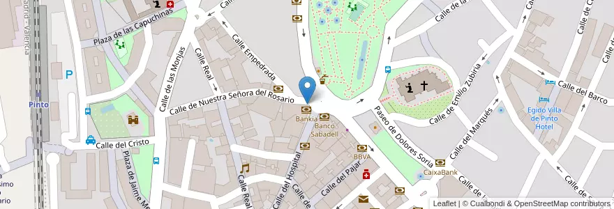 Mapa de ubicacion de Parada de taxis de El Egido en Spagna, Comunidad De Madrid, Comunidad De Madrid, Área Metropolitana De Madrid Y Corredor Del Henares, Pinto.
