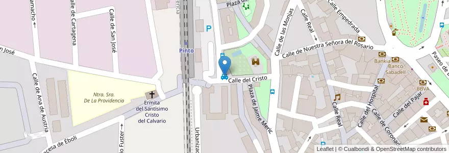Mapa de ubicacion de Parada de taxis de la estación en إسبانيا, منطقة مدريد, منطقة مدريد, Área Metropolitana De Madrid Y Corredor Del Henares, Pinto.