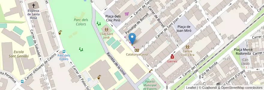 Mapa de ubicacion de Paradis en スペイン, カタルーニャ州, Barcelona, バリェス・オリエンタル, Mollet Del Vallès.