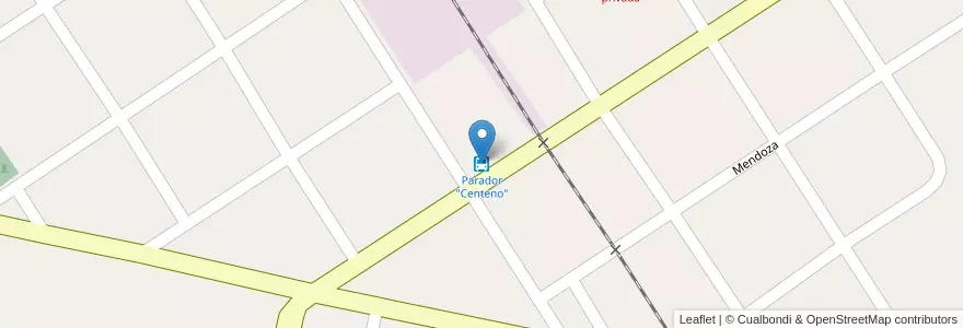 Mapa de ubicacion de Parador "Centeno" en Arjantin, Santa Fe, Departamento San Jerónimo, Municipio De Centeno.