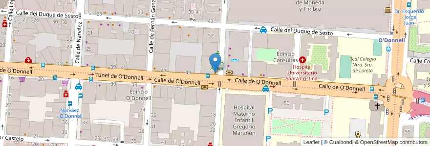 Mapa de ubicacion de Parador del Jamón en Spanje, Comunidad De Madrid, Comunidad De Madrid, Área Metropolitana De Madrid Y Corredor Del Henares, Madrid.