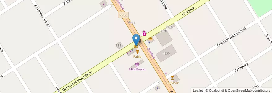 Mapa de ubicacion de Parador El 22 en Argentine, Province De Buenos Aires, Partido De Quilmes, Quilmes.