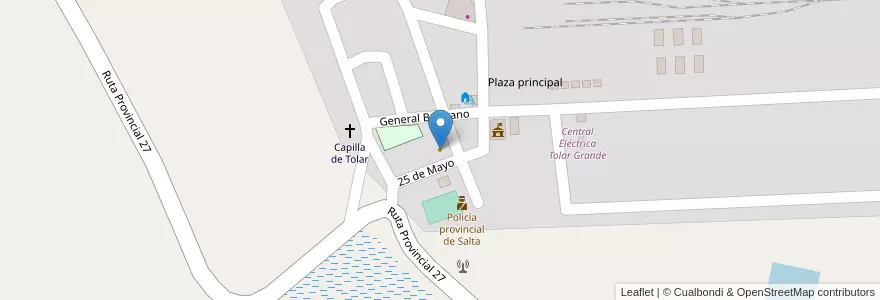 Mapa de ubicacion de Parador Llullaillaco en アルゼンチン, サルタ州, Los Andes, Municipio De Tolar Grande.