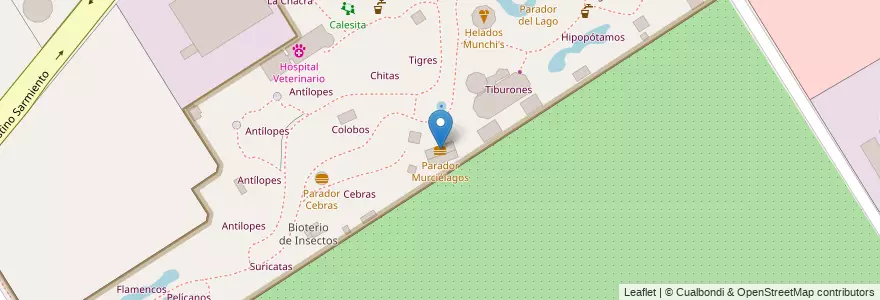 Mapa de ubicacion de Parador Murciélagos en Аргентина, Буэнос-Айрес, Partido De Escobar, Belén De Escobar.