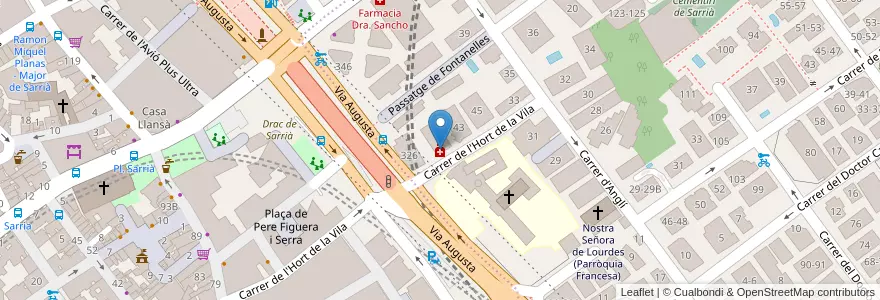 Mapa de ubicacion de Parafarmacia De Castro en Sepanyol, Catalunya, Barcelona, Barcelonès, Barcelona.