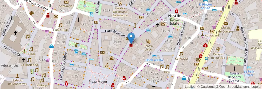 Mapa de ubicacion de Parafarmacia Toro 22 en 스페인, Castilla Y León, Salamanca, Campo De Salamanca, Salamanca.