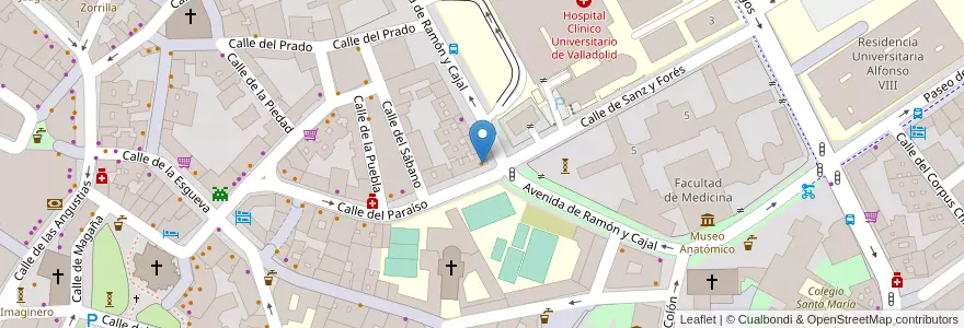 Mapa de ubicacion de ParaísoTrece en Spanje, Castilië En León, Valladolid, Valladolid.