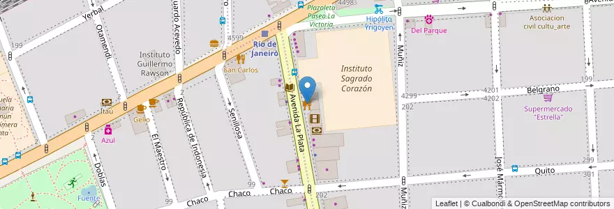 Mapa de ubicacion de Parecchio, Almagro en الأرجنتين, Ciudad Autónoma De Buenos Aires, Comuna 5, Buenos Aires.