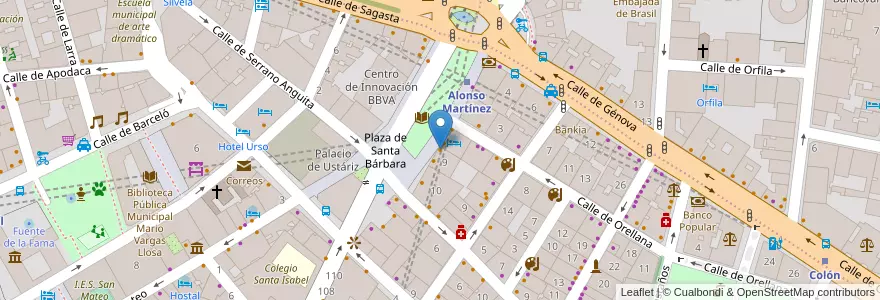 Mapa de ubicacion de Paris Avenue en Spain, Community Of Madrid, Community Of Madrid, Área Metropolitana De Madrid Y Corredor Del Henares, Madrid.