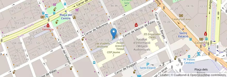 Mapa de ubicacion de Park & go en Espagne, Catalogne, Barcelone, Barcelonais, Barcelone.